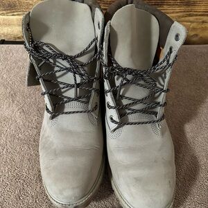 Timberland Men's Gray Lace-Up Boots
